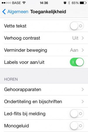 iphone batterij snel leeg toegankelijkheid