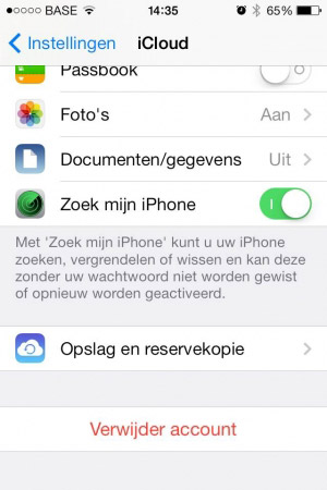 iphone batterij snel leeg icloud